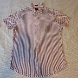 J. Crew Factory Slim Short-Sleeve Seersucker Shirt